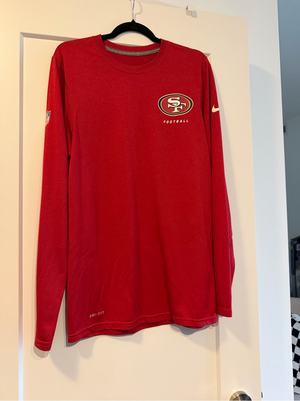 NFL San Francisco 49ers Red Long-Sleeve Nike Performance Shirt